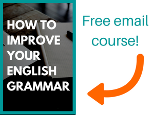 how to improve your grammar email course image