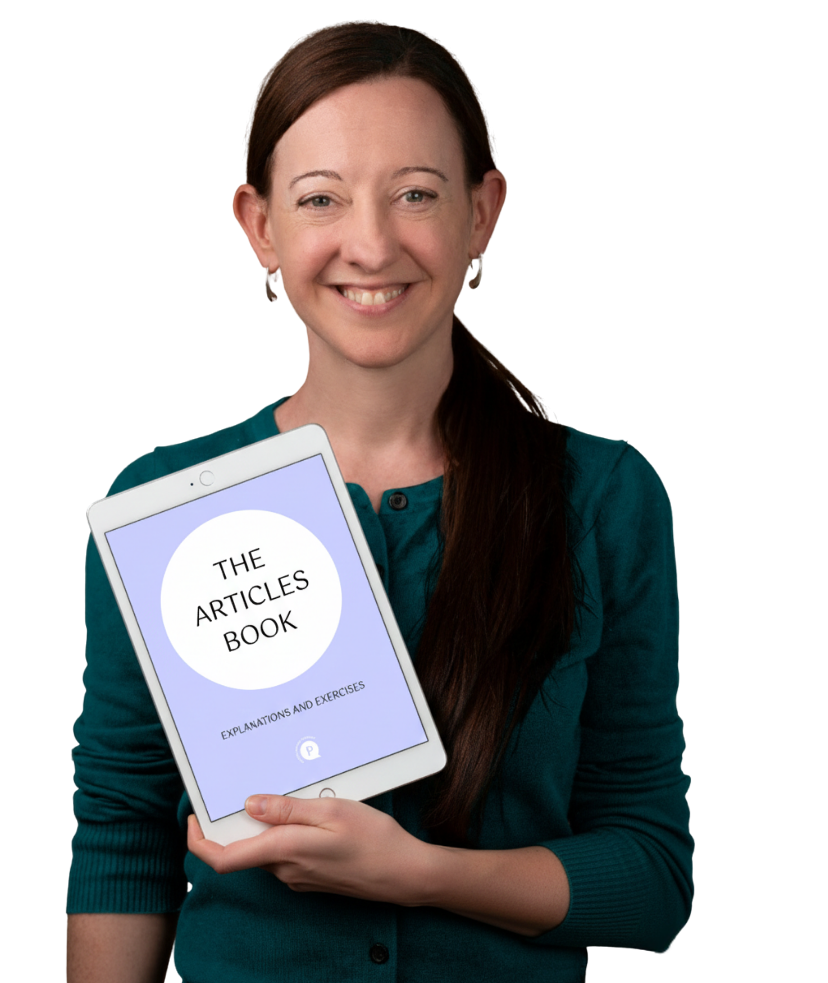 Seonaid holding a book